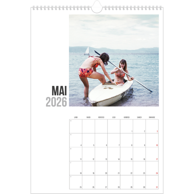 A3 Calendrier annuel — Texte abrégé [couverture]