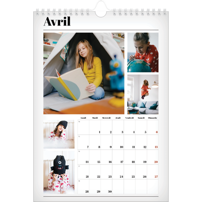 Calendrier photo A4 (20 x 30 cm) — Une de magazine [Avril]