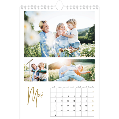 Calendrier photo A4 (20 x 30 cm) — Manuscrit [couverture]