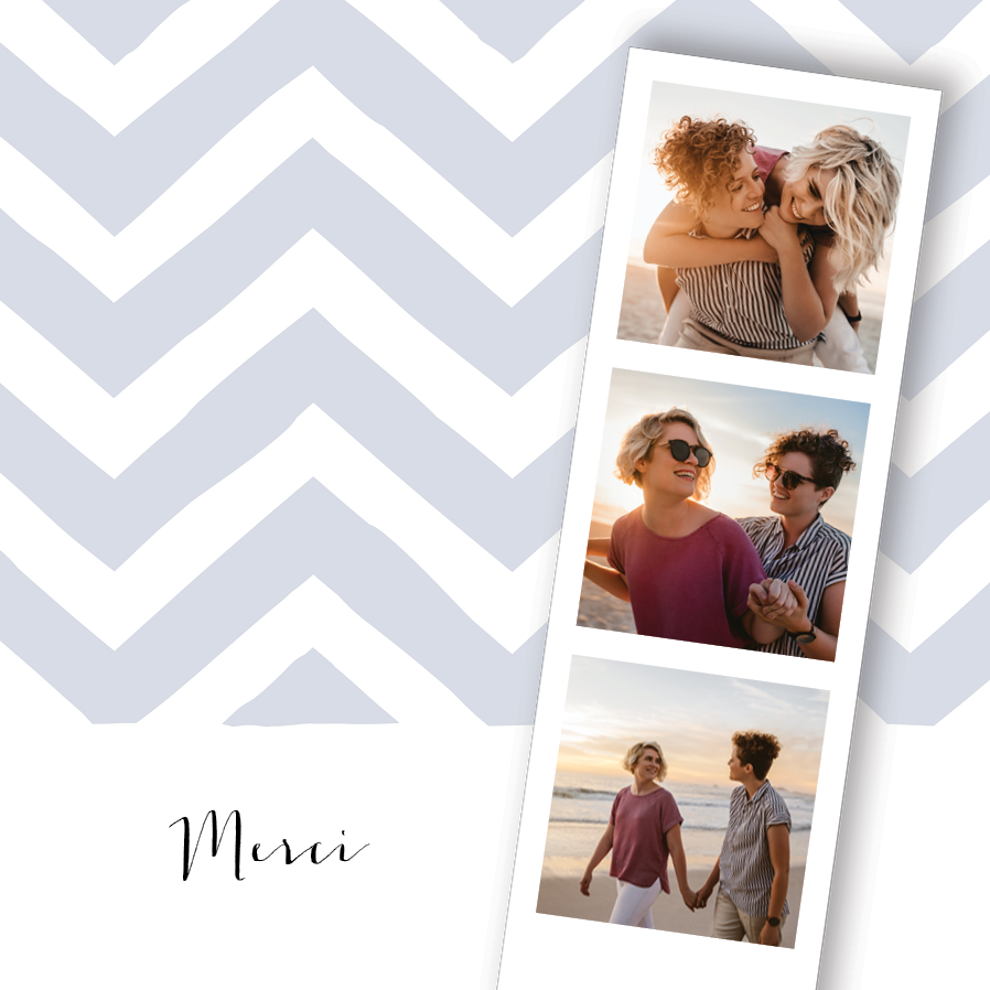 Carte de remerciement — Photomaton Aztèque