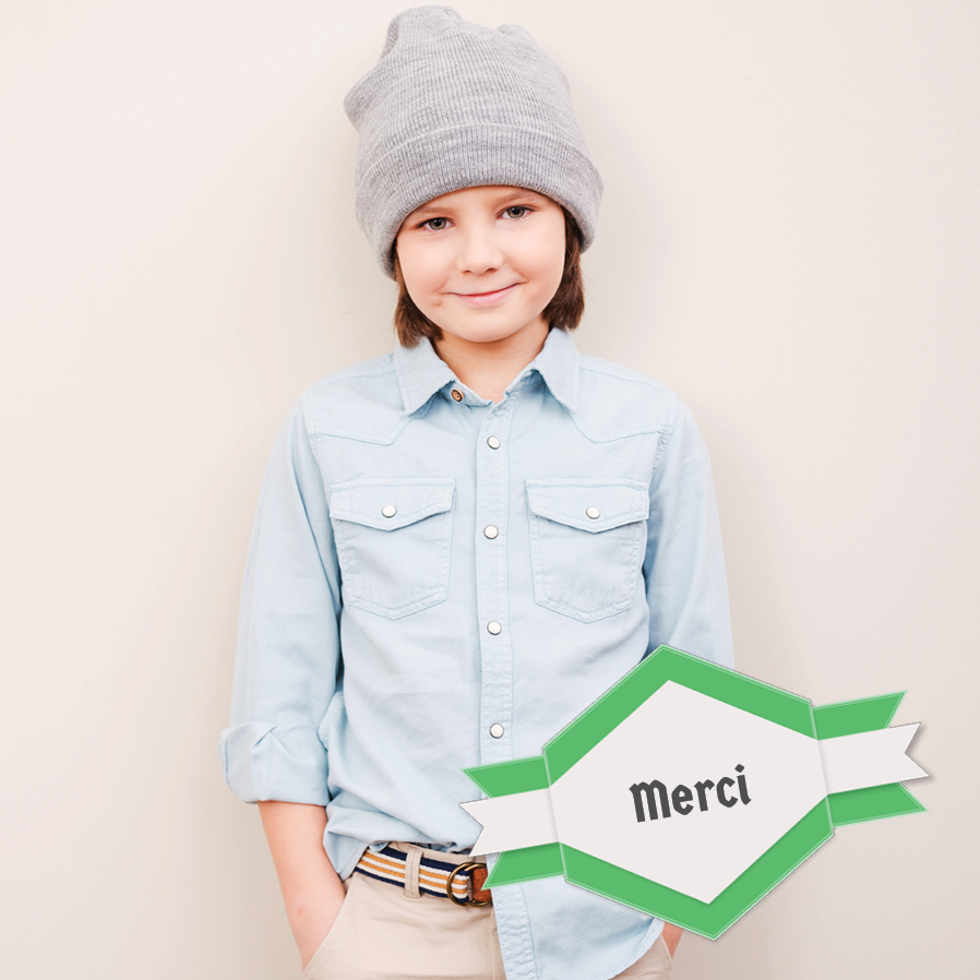 Carte de remerciement — Label vert