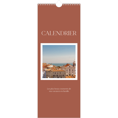 Calendrier mural long  — Couleurs classiques [couverture]