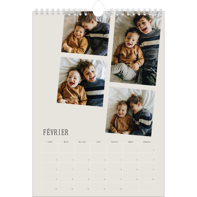 Calendrier photo A4 (20 x 30 cm) — Souvenirs en mouvement [Février]