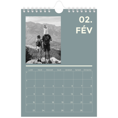 Calendrier photo A5 — Contemporain audacieux [Février]