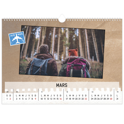 Calendrier photo A3 — Parts unknown [Mars]