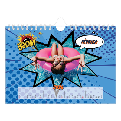 Calendrier photo A5 — Bande dessinée [Février]