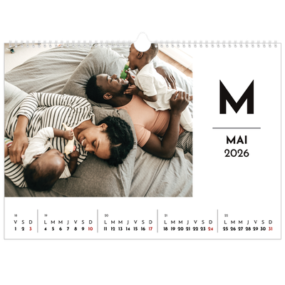 Calendrier photo A3 — Projecteur sur les lettres [couverture]