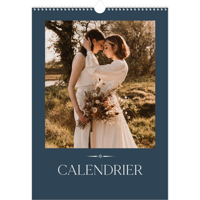 A3 Calendrier annuel — Ardoise et sérifs [couverture]