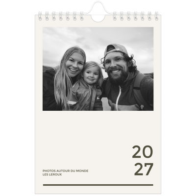Calendrier photo A5 — Contemporain audacieux [couverture]
