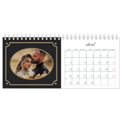 Calendrier de bureau — Classique vintage [Avril]