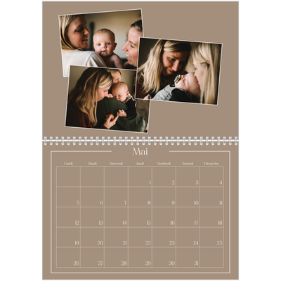 Calendrier photo A4 double (30 x 40 cm) — Souvenirs artisanaux [couverture]
