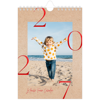 Calendrier photo A5 — Touches de rouge [couverture]