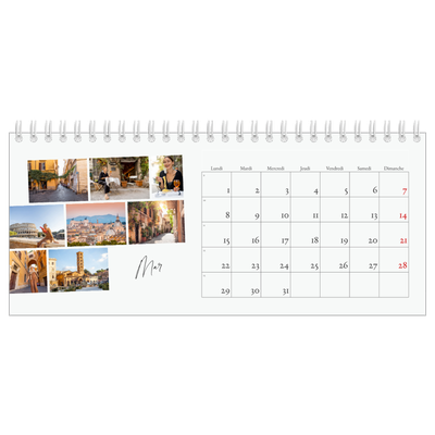 Calendrier de bureau — Escapade citadine [Mars]