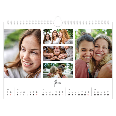 Calendrier photo A4 — Arrangements photo [Février]