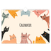 Calendrier photo A4 — Pattes de chat et gribouillis [couverture]