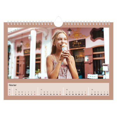 Calendrier photo A4 — Terracotta [Février]