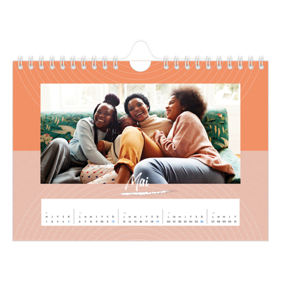 Calendrier photo A5 — Papier peint acidulé [couverture]