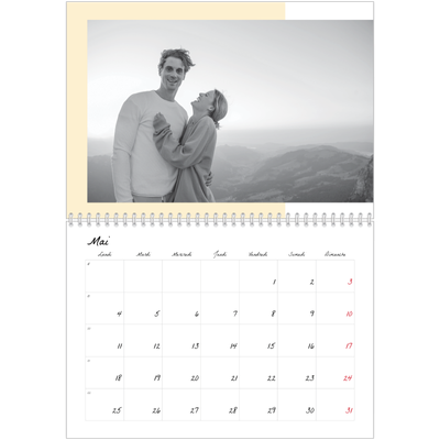 Calendrier photo A4 double (30 x 40 cm) — Écrans de couleur [couverture]