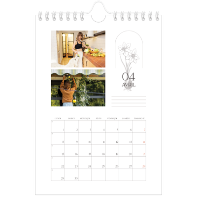 Calendrier photo A5 — Simplement botanique [Avril]