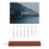 Calendrier de bureau support bois - portrait  — Évasion sans fin [Avril]
