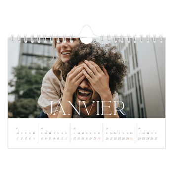 Calendrier photo A5 — Plus grand que la vie