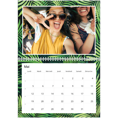 Calendrier photo A4 double (30 x 40 cm) — Tropical [couverture]