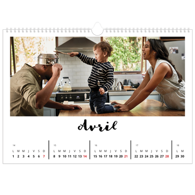 Calendrier photo A3 — Fait Main [Avril]