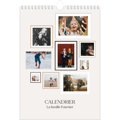 Calendrier photo A4 (20 x 30 cm) — Galerie de mur photo [couverture]