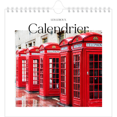 Calendriers annuels carré — Mon carnet de voyage [couverture]