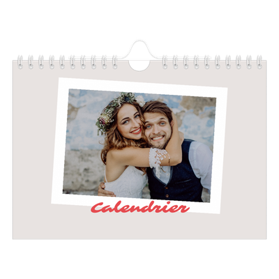 Calendrier photo A5 — Signature carmin [couverture]
