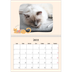 Calendrier photo A4 double (30 x 40 cm) — Pattes de chat et gribouillis [Janvier]