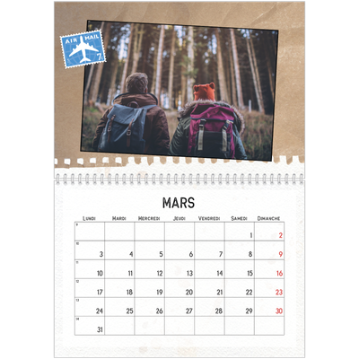 Calendrier photo A4 double (30 x 40 cm) — Parts unknown [Mars]