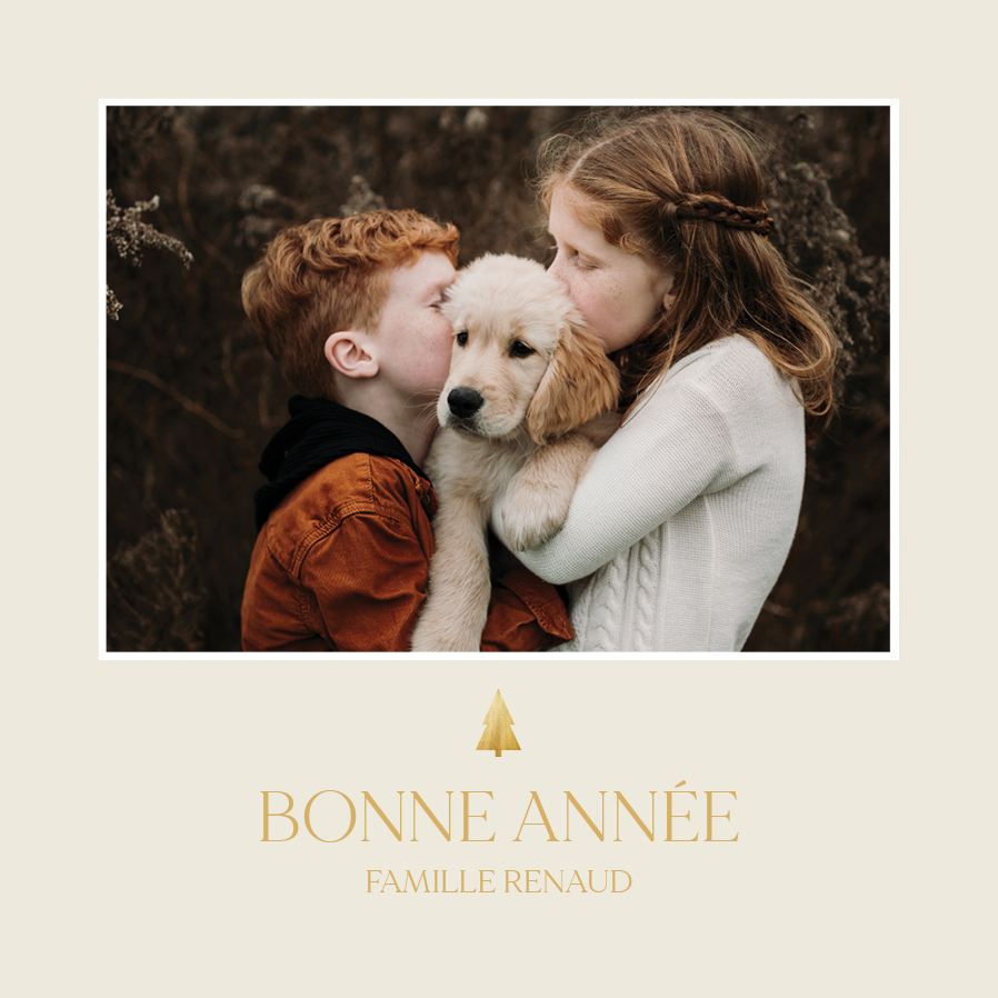 Faire-part & Cartes — Petit arbre doré