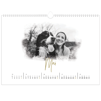 Calendrier photo A3 — Effet photo [Mai]