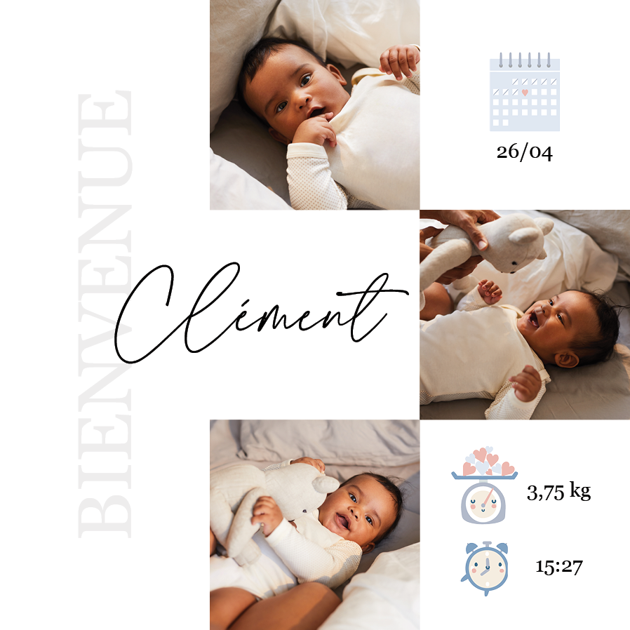 Cartons d'invitation — Arrivée joyeuse