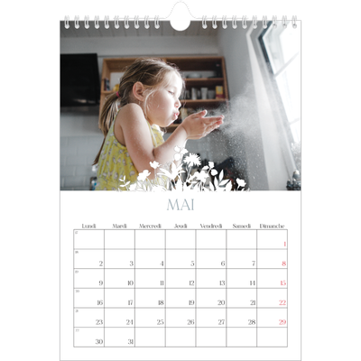 Calendrier photo A4 (20 x 30 cm) — Invitation champêtre [couverture]