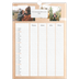 Calendrier familial A3 — Agenda kraft - Famille de 4 [Mars]