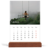 Calendrier de bureau support bois - portrait  — Superposition classique [Avril]
