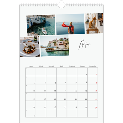 A3 Calendrier annuel — Escapade citadine [Mai]