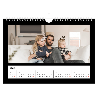 Calendrier photo A4 — Bodures noires [Mars]