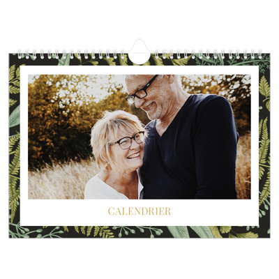 Calendrier photo A4 — Papier peint floral [couverture]