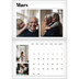 Calendrier photo A4 double (30 x 40 cm) — Une de magazine [Mars]
