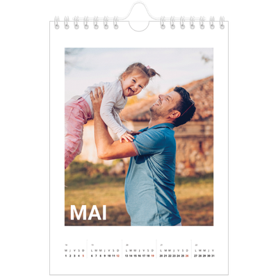Calendrier photo A5 — Grand mois [couverture]