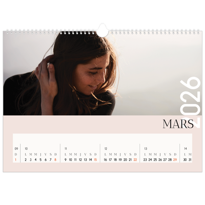 Calendrier photo A3 — Superposition [Mars]