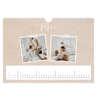 Calendrier photo A4 — Calendrier-album [couverture]