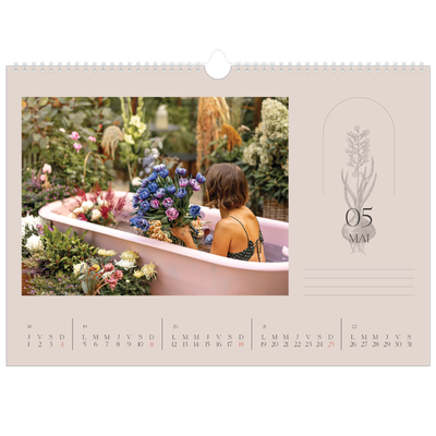 Calendrier photo A3 — Simplement botanique [couverture]