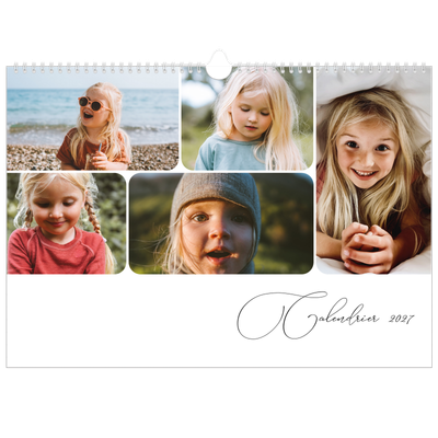 Calendrier photo A3 — Instantanés et calligraphie [couverture]