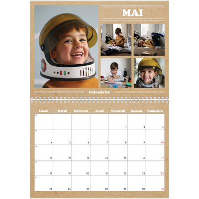 Calendrier photo A4 double (30 x 40 cm) — Chronique de l'année [couverture]