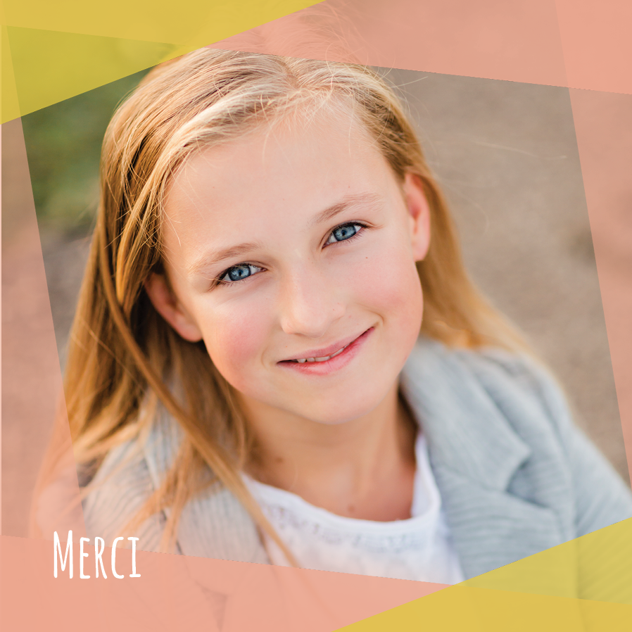 Carte de remerciement — Avant-gardiste