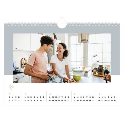 Calendrier photo A4 — Palette naturelle [couverture]
